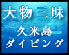 大物三昧！久米島ダイビングツアー